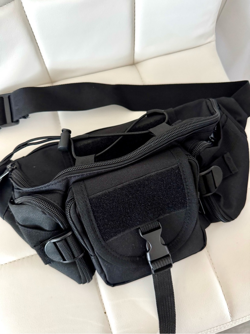 Black Tactical Waist Pack - Men